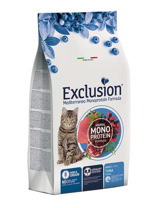 Exclusion Mediterraneo Monoprotein Noble Grain Crocchette Tonno Per Gatti Adulti Sacco 300g