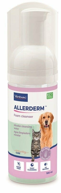 Virbac Allerderm Foam Cleanser 100ml