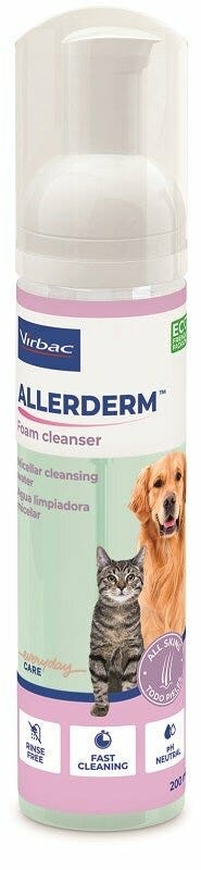 Virbac Allerderm Foam Cleanser 200ml