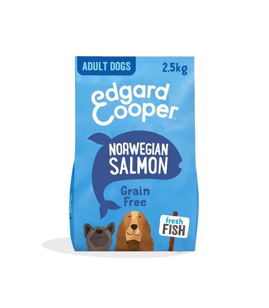 Edgard & Cooper Adult Salmone Norvegese Senza Cereali Crocchette per Cani 2,5 Kg