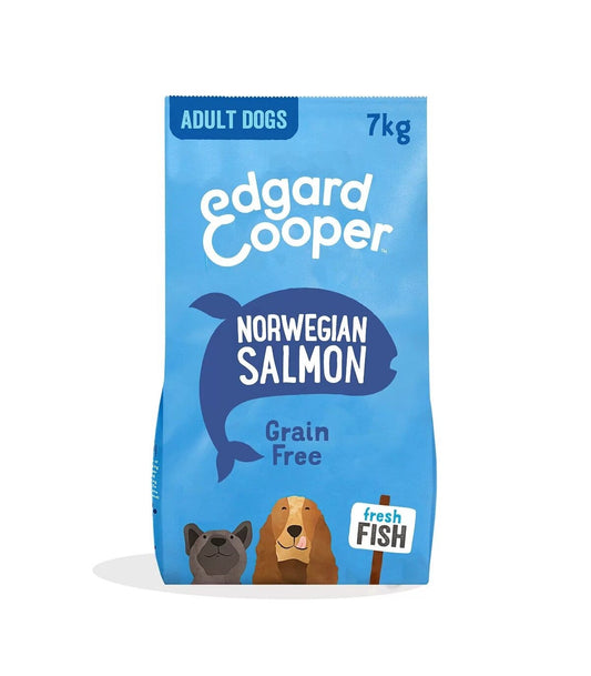 Edgard & Cooper Adult Salmone Norvegese Senza Cereali Crocchette per Cani 7 Kg