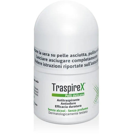 Traspirex Roll-On Ascelle Antitraspirante Pelli Delicate 20ml
