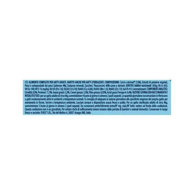 Purina Felix Le Ghiottonerie Gusto Salmone Cibo Umido Gatti Adulti Busta 85g