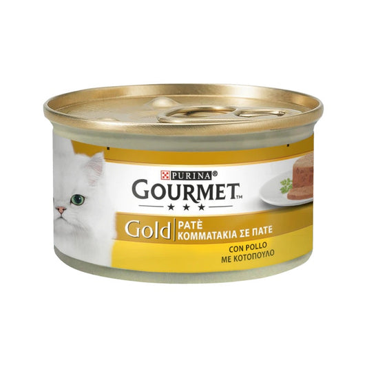 Purina Gourmet Gold Gatto Patè Con Pollo Per Gatti Lattina 85g
