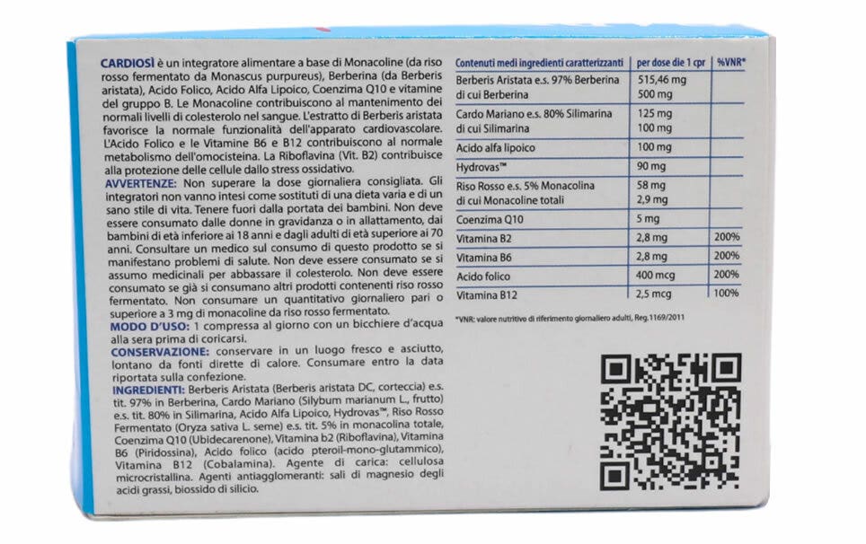 Galenica Senese Cardiosì Plus New 20 compresse da 1200mg