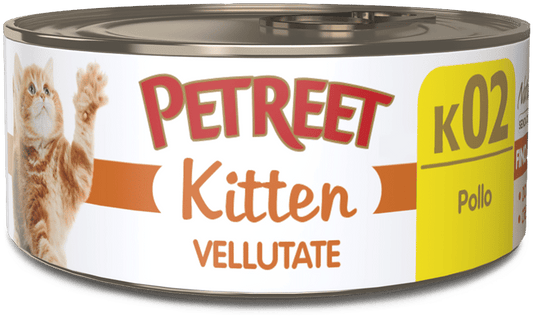 Petreet Vellutate Pollo Cibo Umido Gattino Barattolo 60g