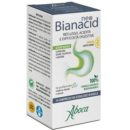 Aboca Neo Bianacid 14 Compresse Gusto Limone