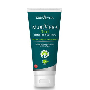 Erba Vita Aloe Vera Crema in 3 in 1 Mani/Viso/Corpo 200ml