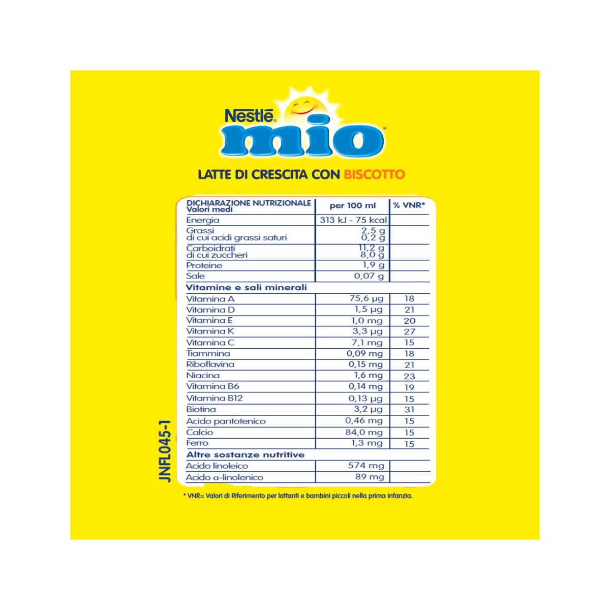 Nestlè Mio Latte Di Crescita Con Biscotto Liquido Brick 500ml