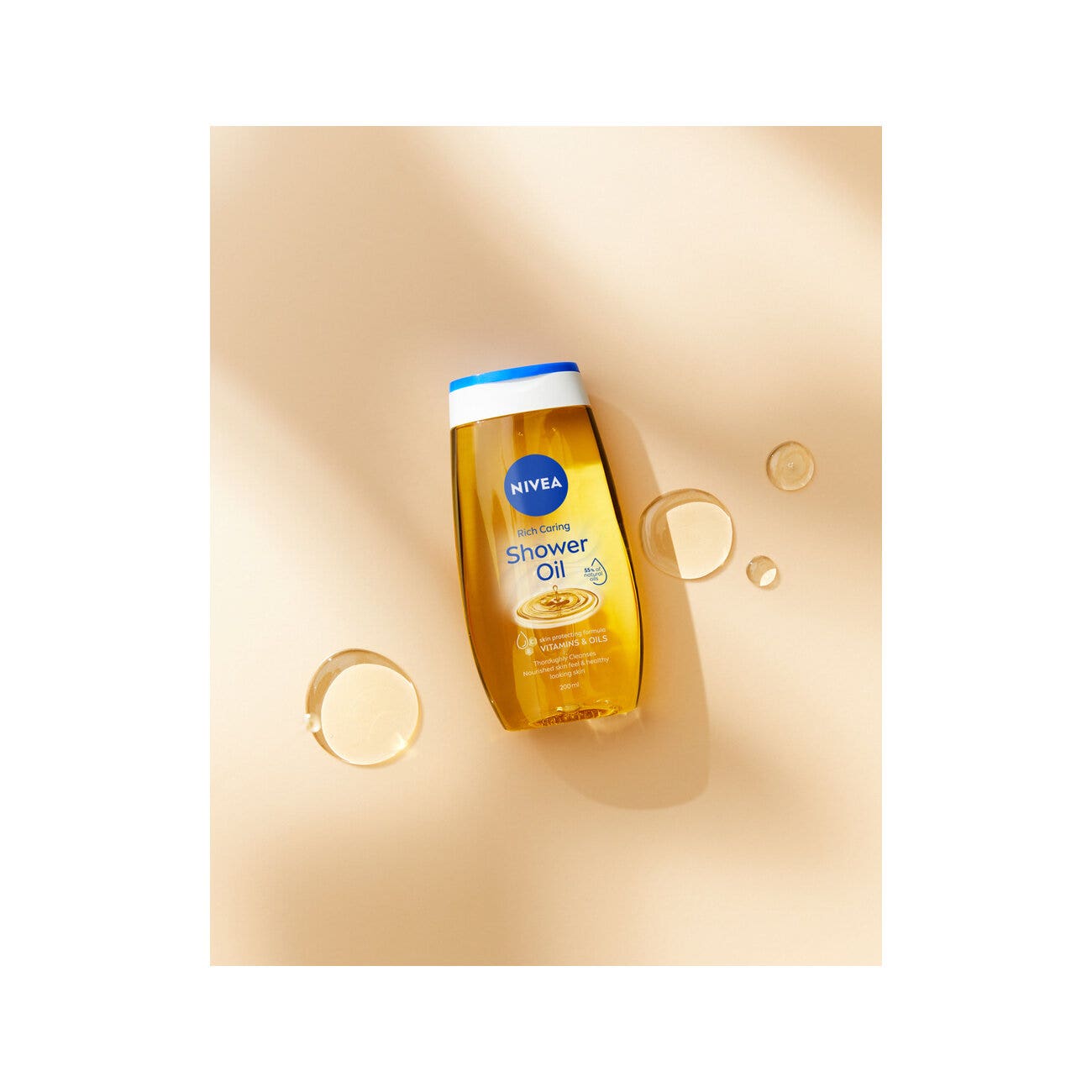 Nivea Olio Doccia Nutrimento Intenso Bagnoschiuma Con Oli Naturali Per Una Pelle Morbida 200ml