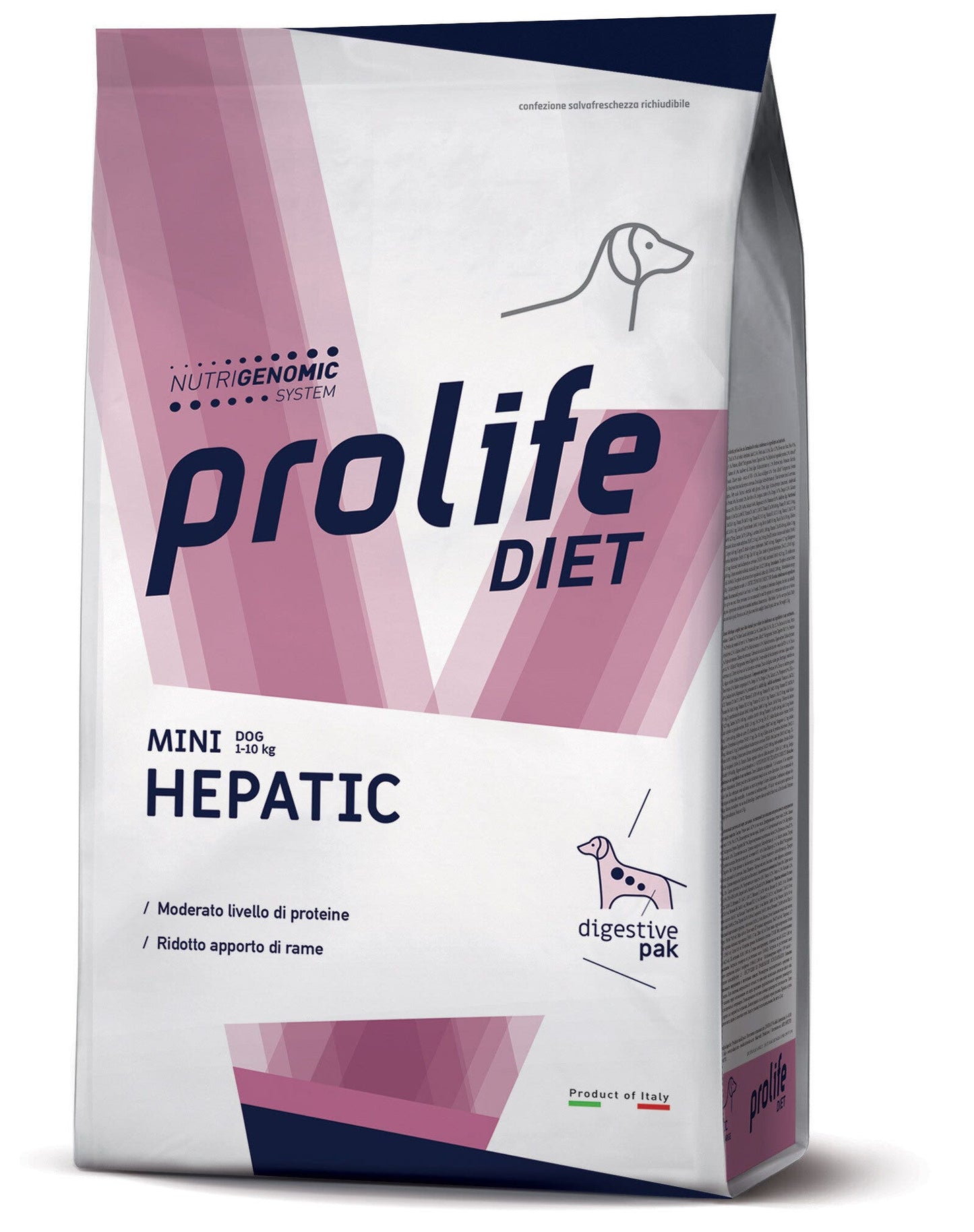 Prolife Diet Hepatic Mini Alimento Dietetico Per Cane 500g