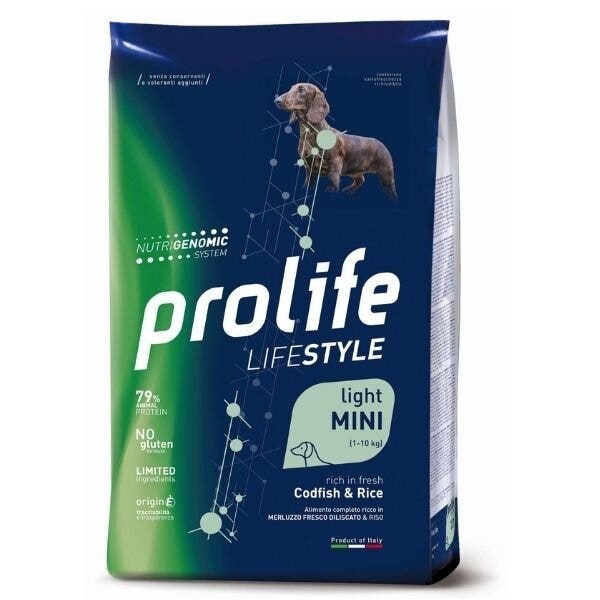 Prolife Dog Life Style Adult Mini Light Codfish & Rice 2Kg