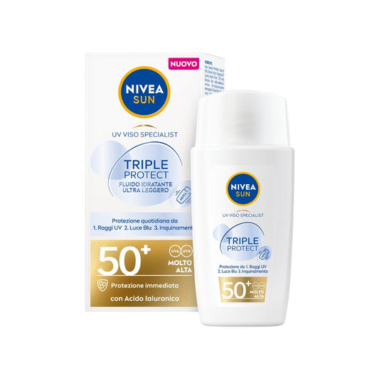 Nivea Sun Crema Solare Viso Triple Protection SPF50+ 40ml
