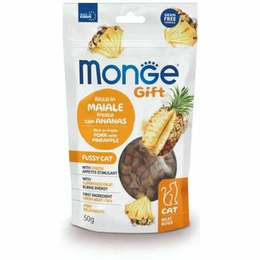 Monge Meat Minis Per Gatti Appetito Difficile Ricco In Maiale Con Ananas E Formaggio 50g