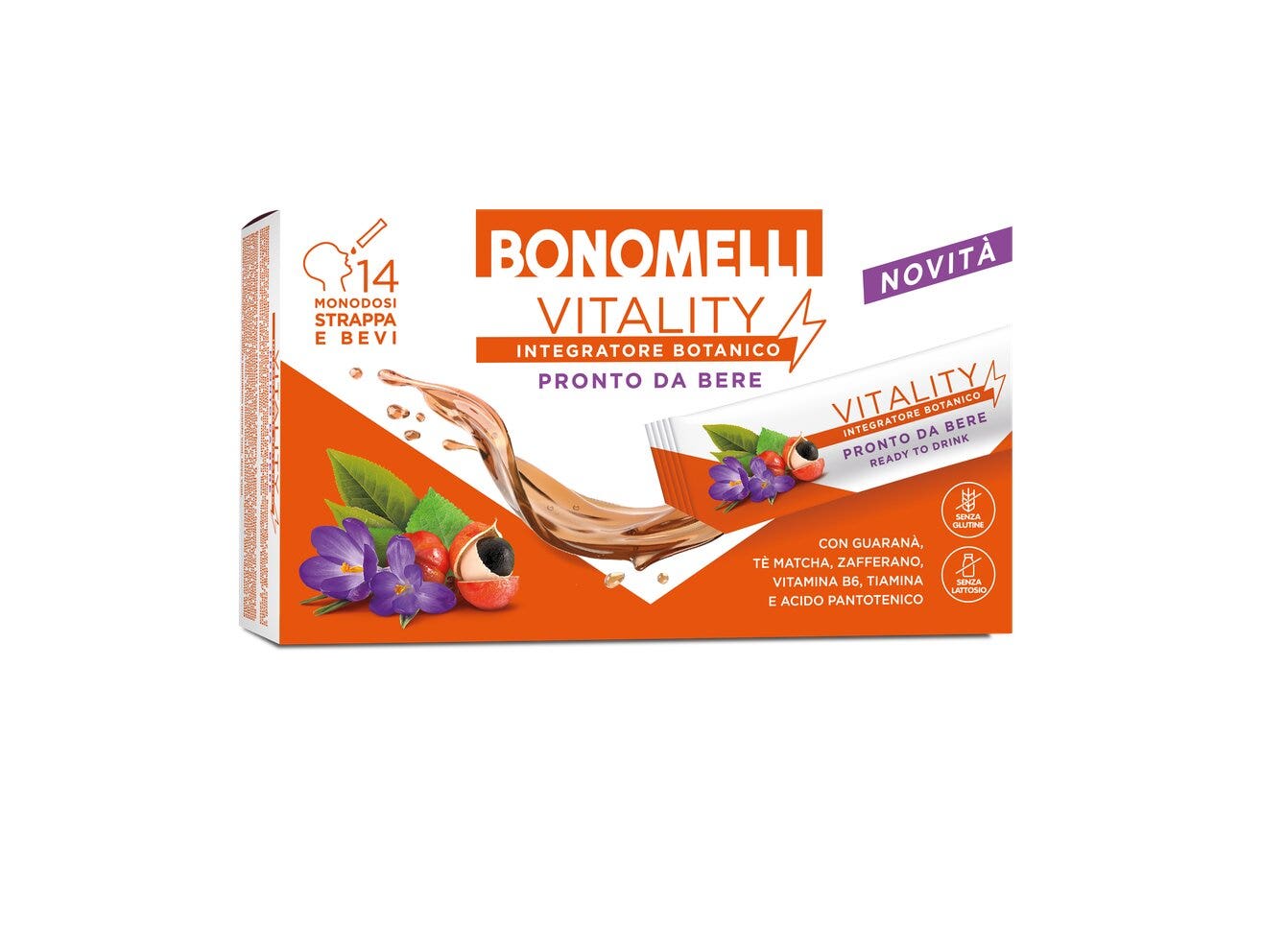 Bonomelli Integratore Botanico Vitality 14 Sticks