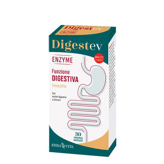 Erba Vita Digest-Ev Enzyme Integratore 30 Compresse