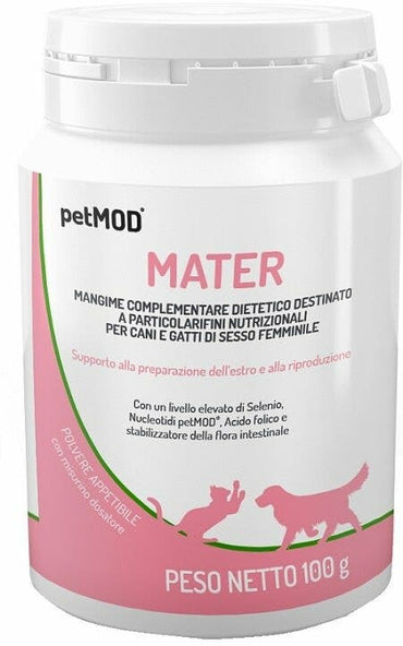PetMod Mater Per Cani/Gatti Di Sesso Femminile Barattolo 100g