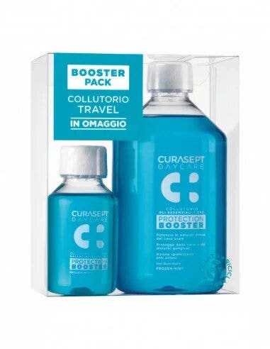 Curasept Daycare Collutorio Protection Booster Frozen Mint 500ml + 100ml