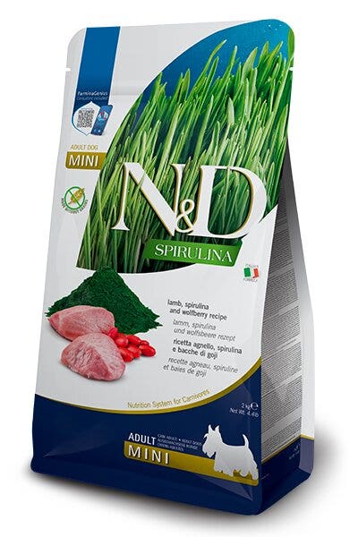 Farmina N&D Dog Mini Spirulina Lamb Per Cani Adulti 2kg