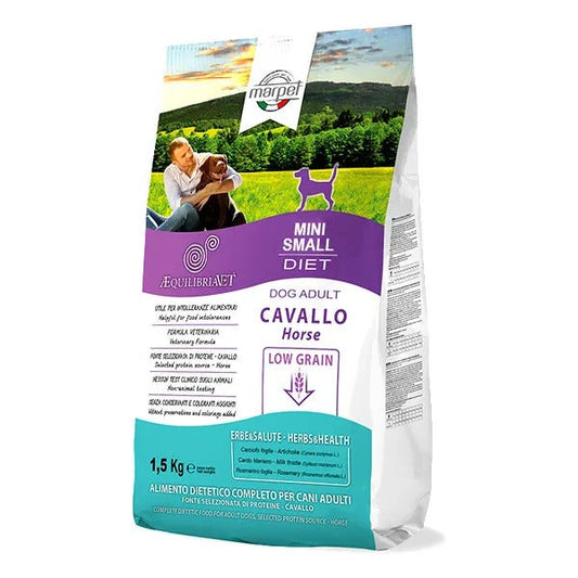 Marpet Aequilibriavet Low Grain Cavallo Cibo Secco Per Cani Adulti Taglia Mini Small Sacco 6Kg
