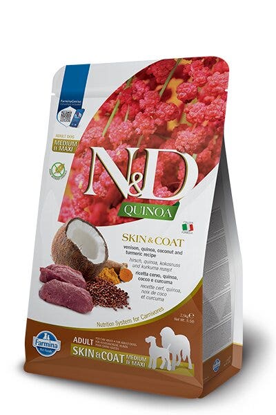 N&D Quinoa Canine Skin & Coat Venison Medium & Maxi 7kg