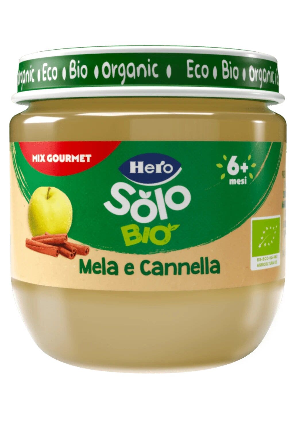 Hero Solo Omogeneizzato Mela E Cannella 100% Bio 120g