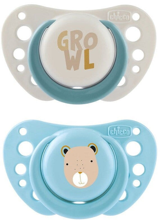 Chicco Succhietti PhysioForma Air Azzurro Silicone 2-6 Mesi 2 Pezzi