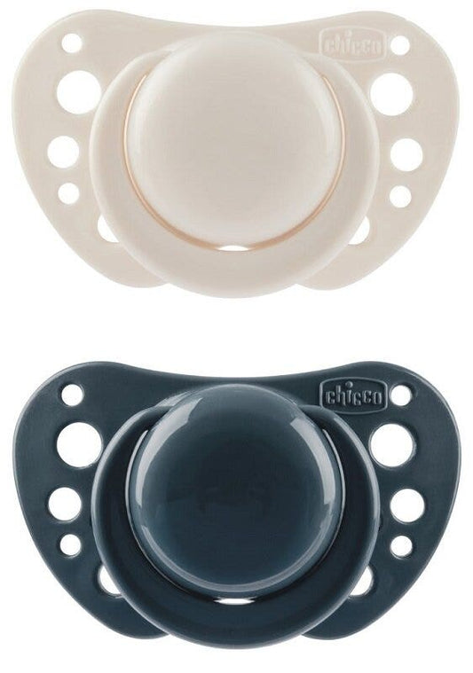 Chicco Succhietto Air Blu Silicone 6-16 Mesi 2 Pezzi