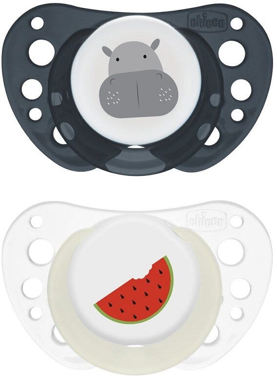 Chicco Succhietto Air Blu Silicone 16-36 Mesi 2 Pezzi