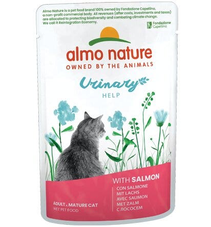 Almo Nature Urinary Help Cibo Umido Salmone Per Gatto 70g