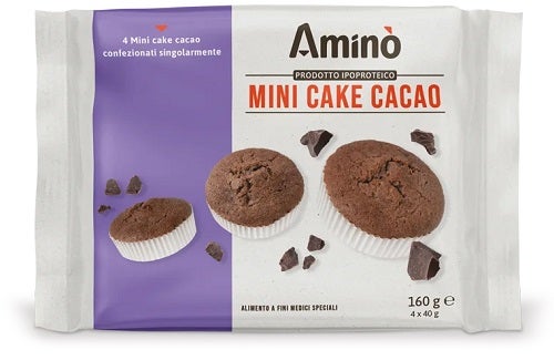 Amino' Mini Cake Cacao 4 Pezzi da 40 g