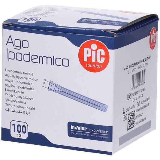 Ago Ipodermico Pic Gauge 27 1/2 100 Pezzi