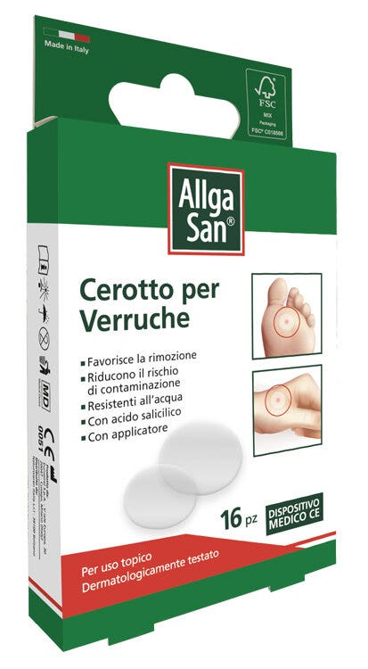 AllgaSan Cerotto Verruche 16 Pezzi
