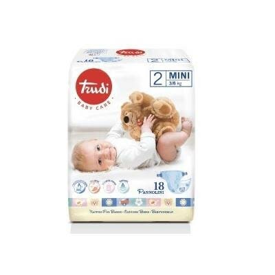 Trudi Baby Care Pannolini 2 Mini 3/6 kg 24 Pezzi