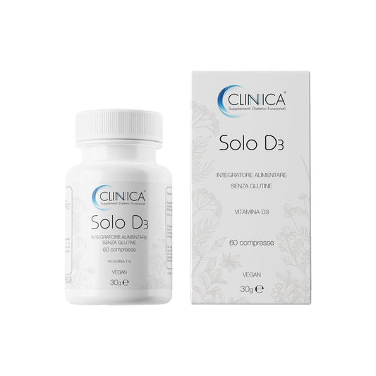 Clinica Solo D3 - vitamina D3 - 60 compresse = 2 mesi di trattamento