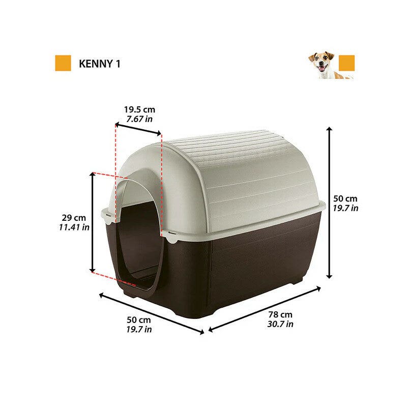 Ferplast Kenny Cuccia In Resina Termplastica Per Cani 50x78xh50cm