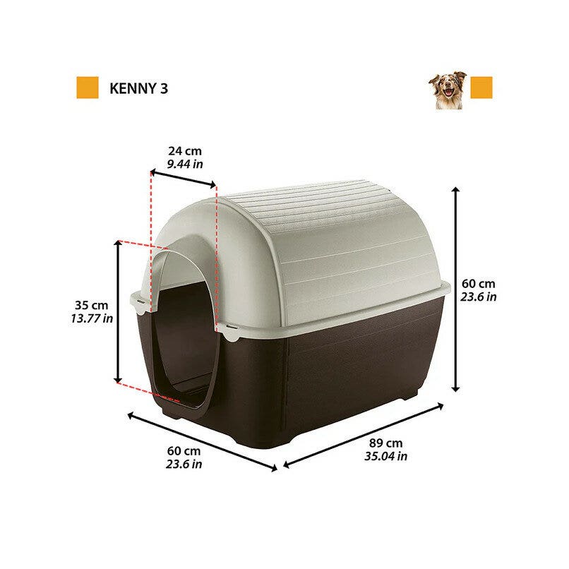 Ferplast Kenny Cuccia In Resina Termplastica Per Cani 60x89xh60cm