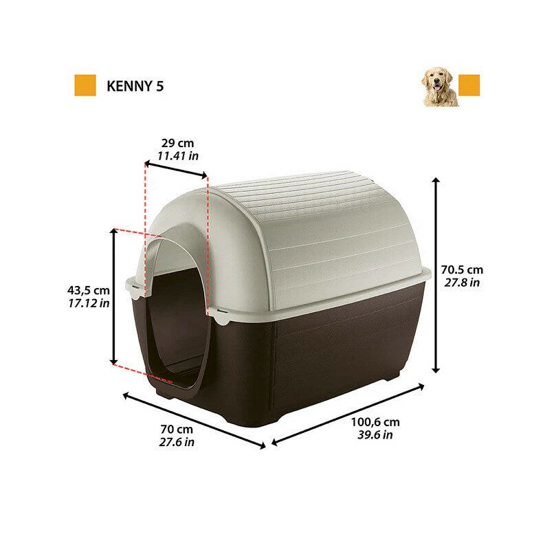 Ferplast Kenny Cuccia In Resina Termplastica Per Cani 70x100,6xh70,5cm