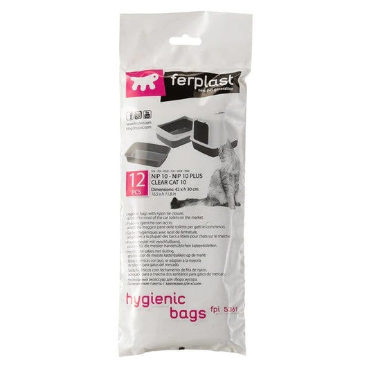Ferplast FPI 5361 Sacchetti Igienici per Toilette Gatti 12 Pezzi