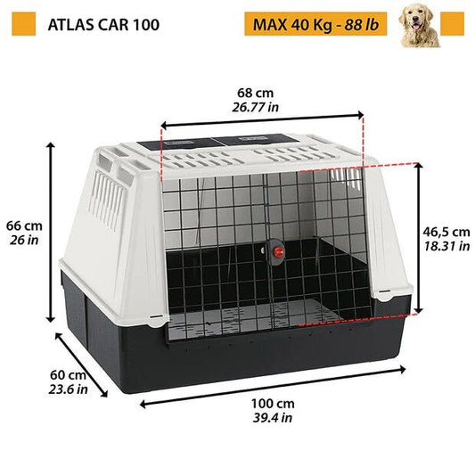 Ferplast Atlas Car Trasportino auto Per Cani Taglia 100