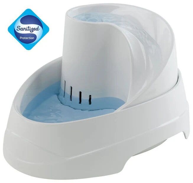 Ferplast Vega Sanitized Fontanella Per Gatti E Cani Di Piccola Taglia 2l