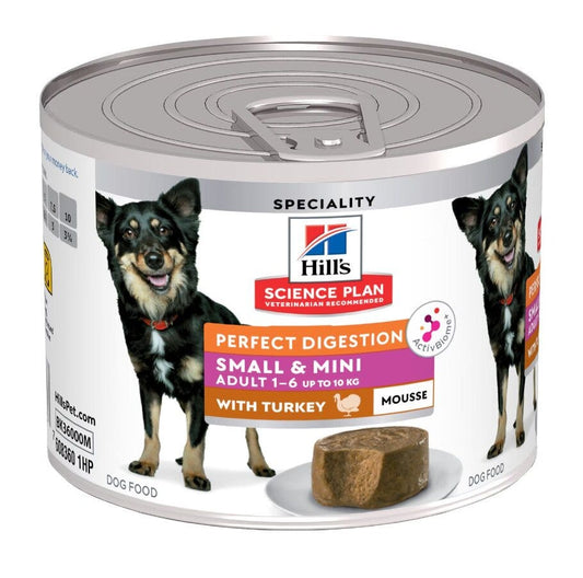 Hill's Science Plan Perfect Digestion Adult Small & Mini Tacchino Alimento Per Cani 200g