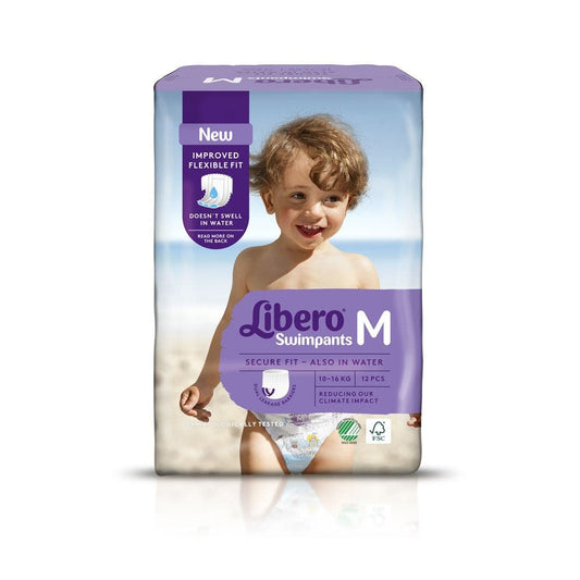 Pannolini Mare/piscina Libero Swim Pants per Bambino 7/16 kg 12 Pezzi