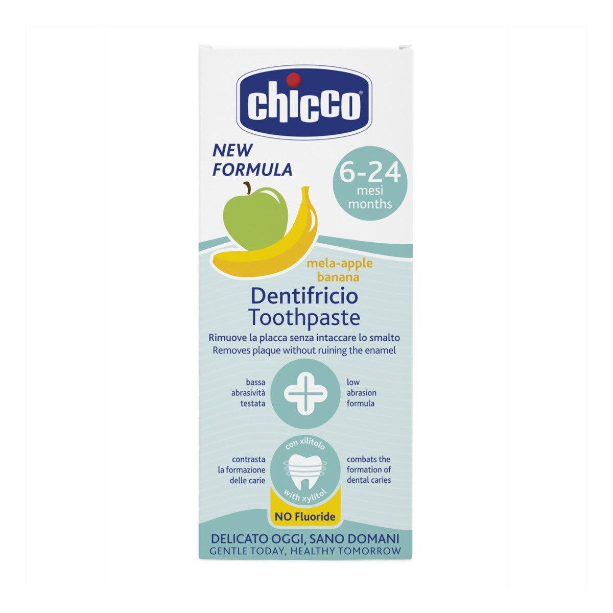 Chicco Dentifricio 6-24 Mesi Gusto Mela-Banana Con Fluoro 50ml
