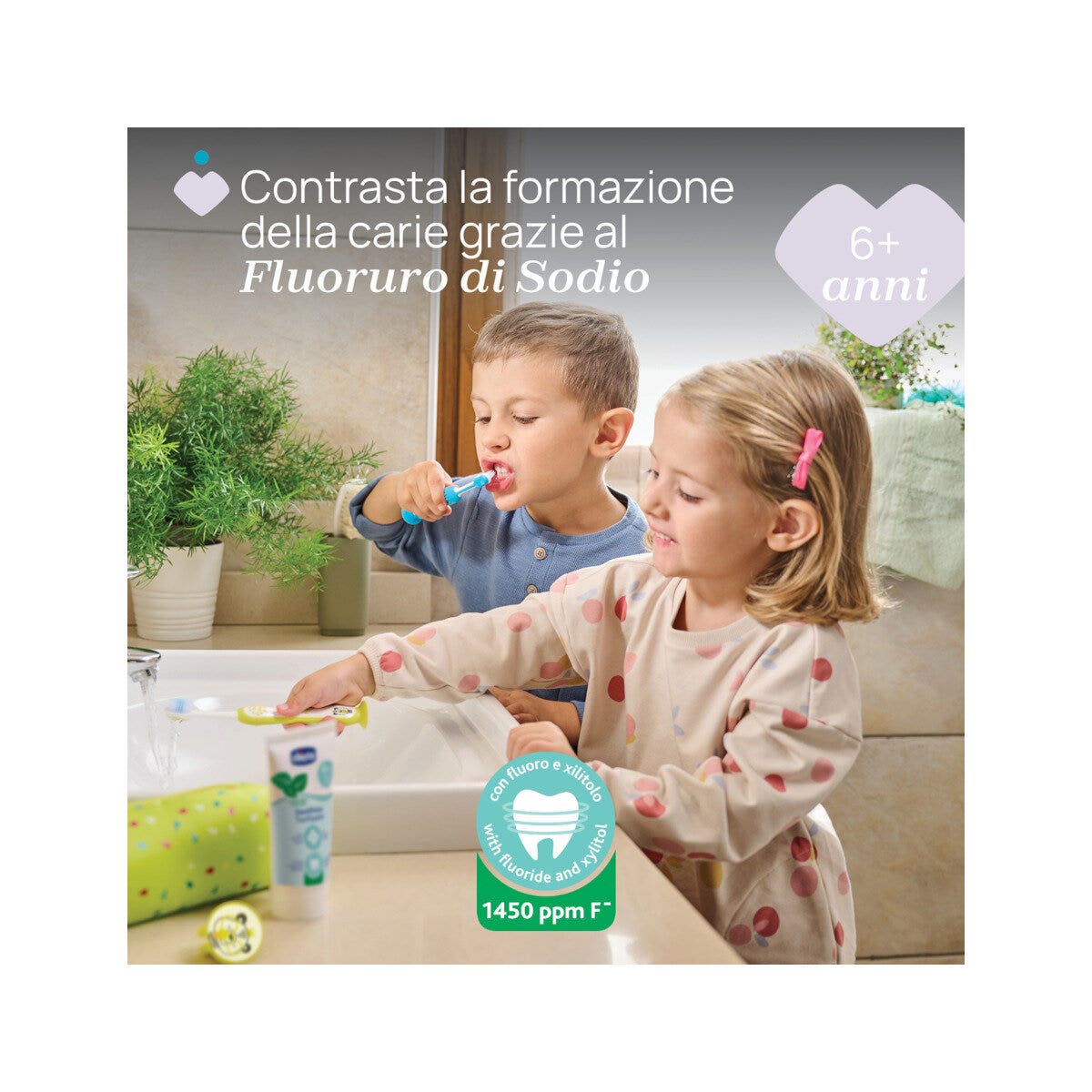 Chicco Dentifricio 6+ Anni Gusto Menta Dolce 50ml