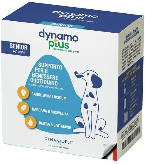 Dynamoplus Alimento Complementare Per Il Benessere Quotidiano Per Cani Senior 30 Bustine