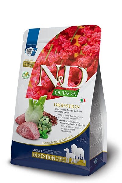 N&D Quinoa Dog Digestion Adult Medium/Maxi 2,5kg