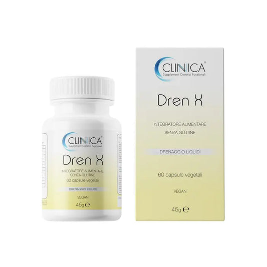 Clinica Dren X - drenante - 60 capsule vegetali = 1 mese di trattamento
