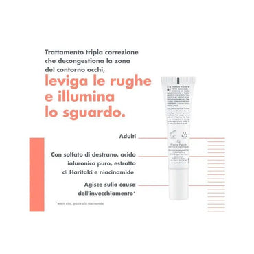 Eau Thermale Avène Hyaluron Activ B3 Trattamento Contorno Occhi Tripla Correzione Antirughe 15ml