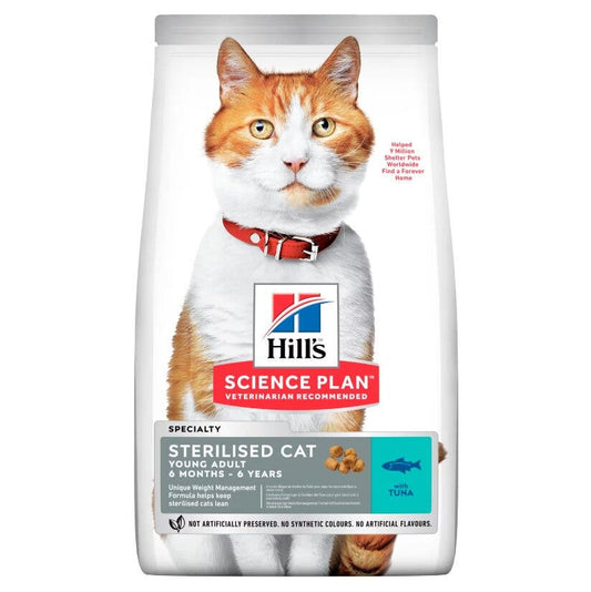 Hill's Science Plan Young Adult Sterilised Cat Alimento per Gatti con Tonno 7kg